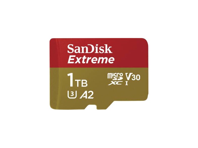 Extreme microSDXC 1TB UHSI Card with Adapter 190MBs